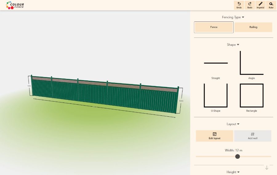 Configurador 3D de Colourfence