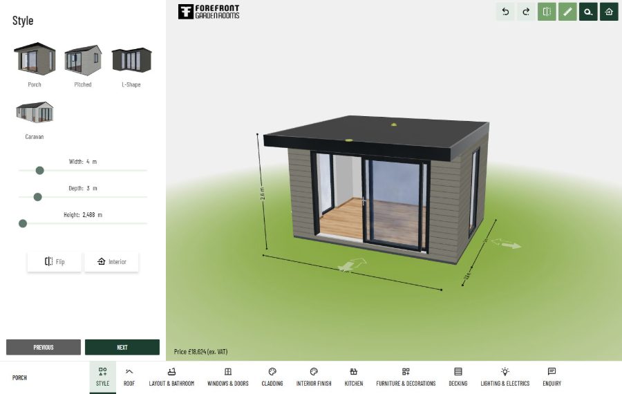 Configurador 3D de Forefront